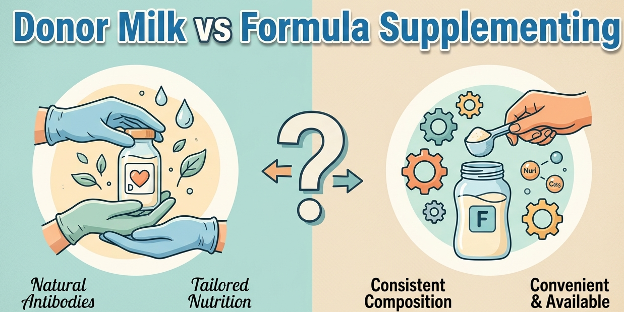 Donor Milk vs Formula Supplementing